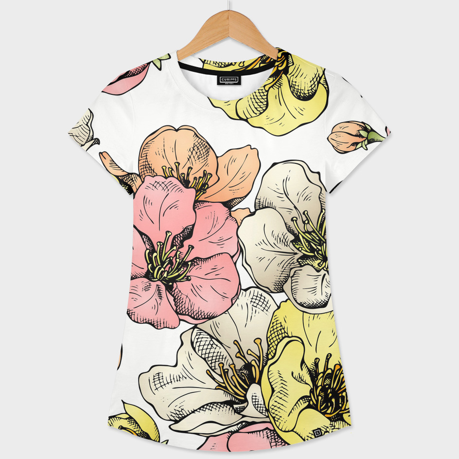 «Poppies» Women's All Over T-Shirt by MikArt | Curioos