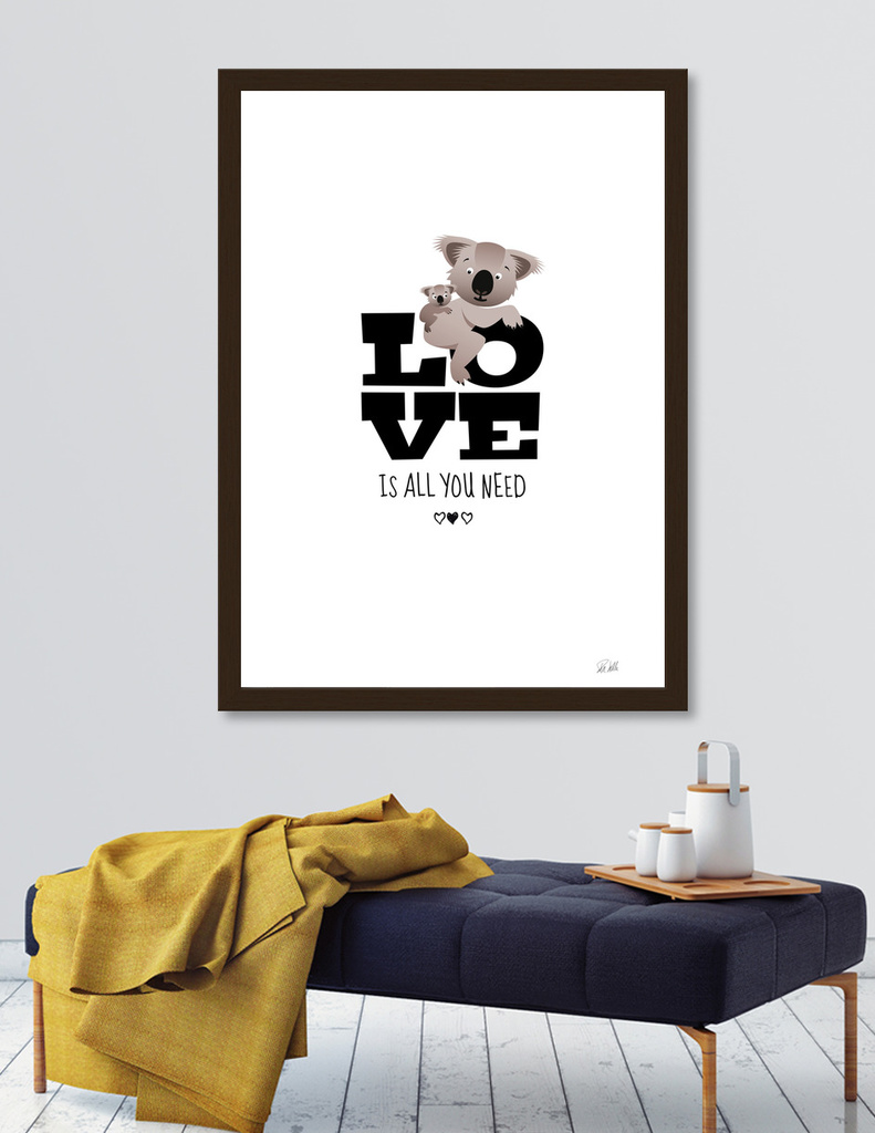 «Koalas in Love» Art Print by Pia Kolle | Curioos