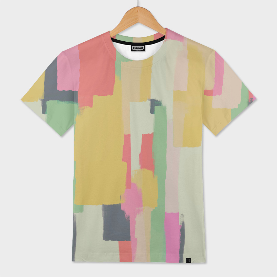 «Abstract Painting No. 1» Men's All Over T-Shirt by Metron | Curioos
