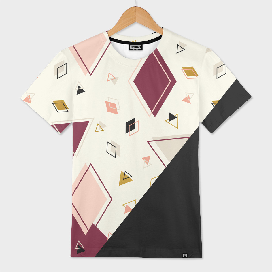 «Rhombus Mix» Men's All Over T-Shirt by DesigndN | Curioos
