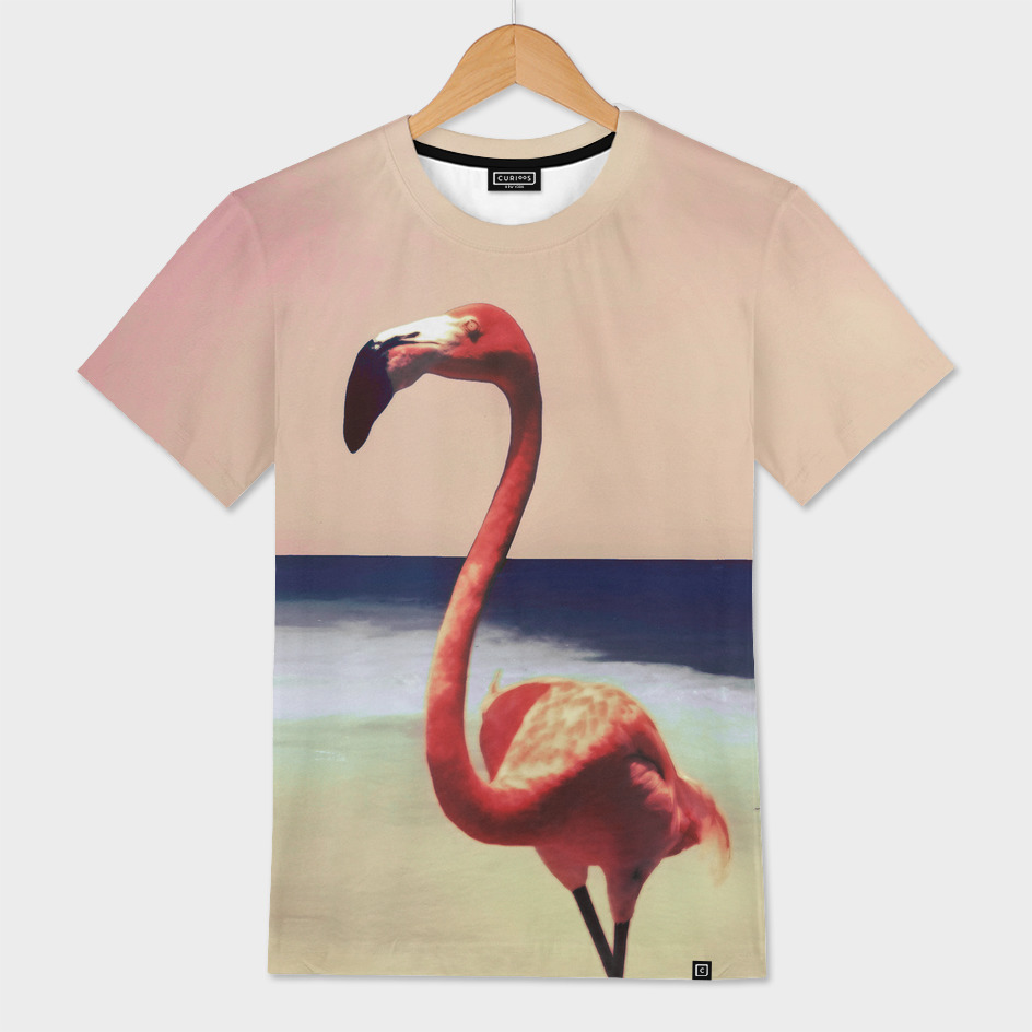 «Flamingo beach» Men's All Over T-Shirt by JG-DESIGN | Curioos